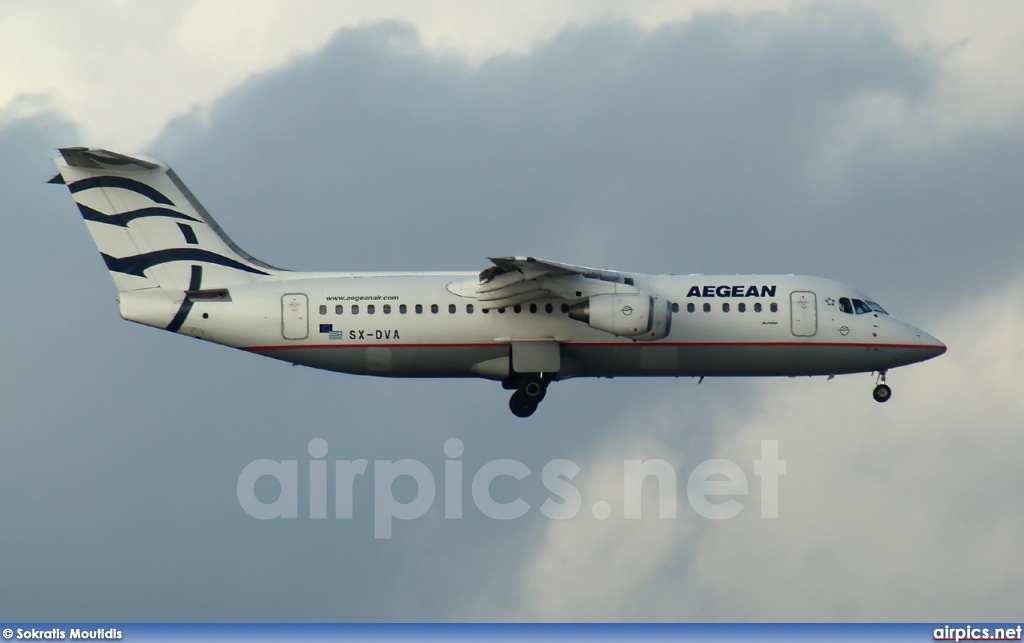 SX-DVA, British Aerospace Avro RJ100, Aegean Airlines