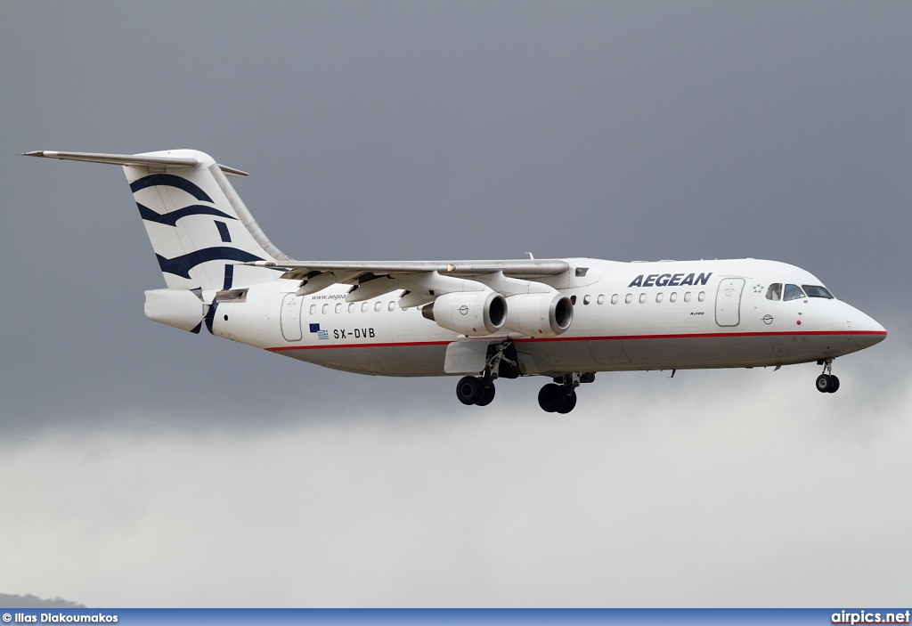 SX-DVB, British Aerospace Avro RJ100, Aegean Airlines