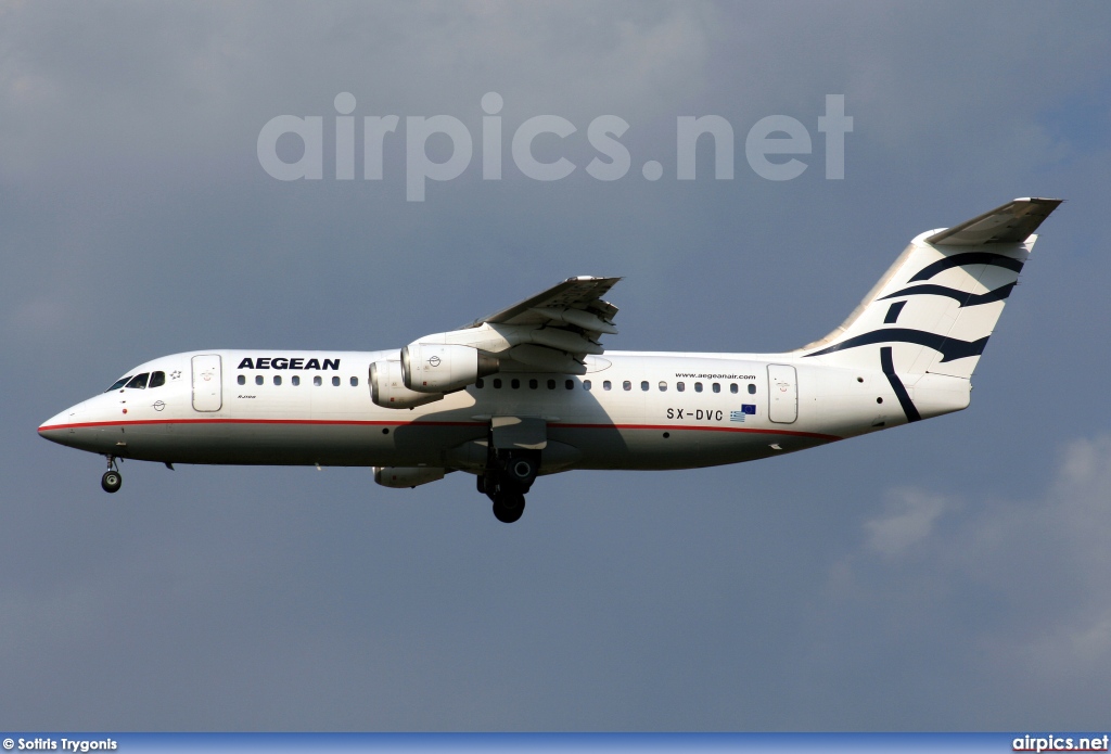 SX-DVC, British Aerospace Avro RJ100, Aegean Airlines