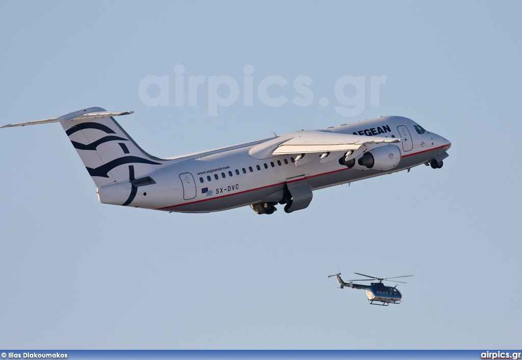 SX-DVC, British Aerospace Avro RJ100, Aegean Airlines