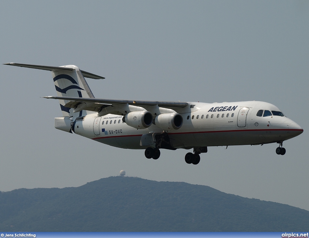 SX-DVC, British Aerospace Avro RJ100, Aegean Airlines