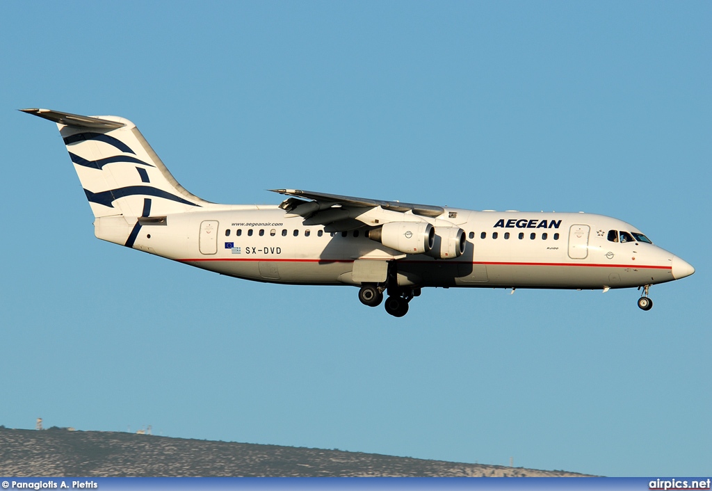 SX-DVD, British Aerospace Avro RJ100, Aegean Airlines