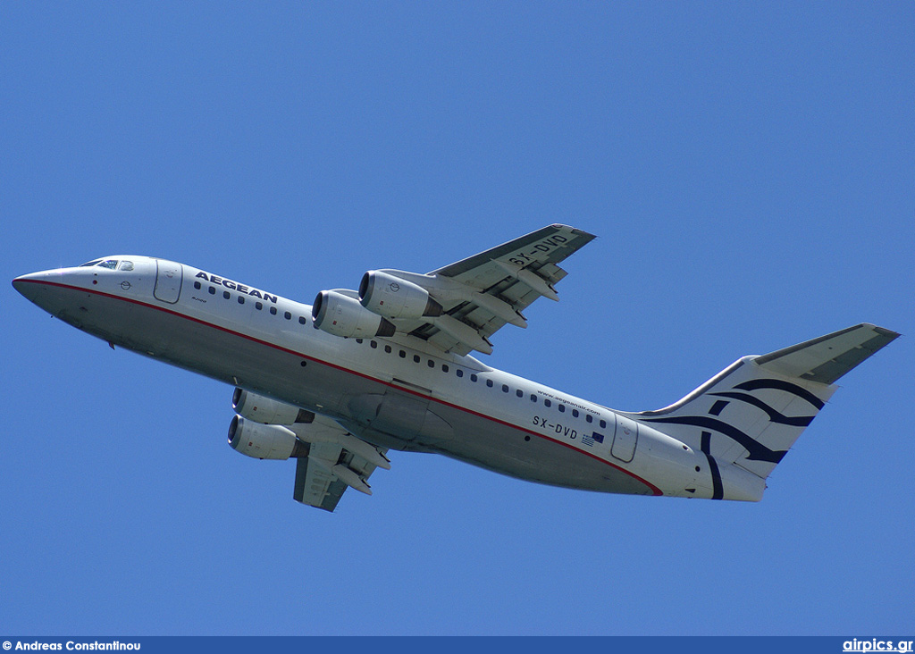 SX-DVD, British Aerospace Avro RJ100, Aegean Airlines