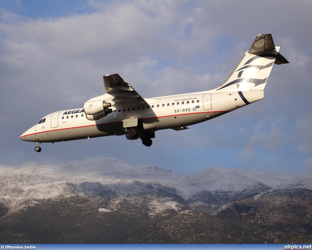 SX-DVD, British Aerospace Avro RJ100, Aegean Airlines