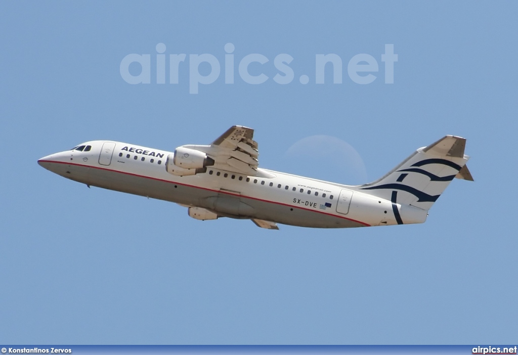 SX-DVE, British Aerospace Avro RJ100, Aegean Airlines