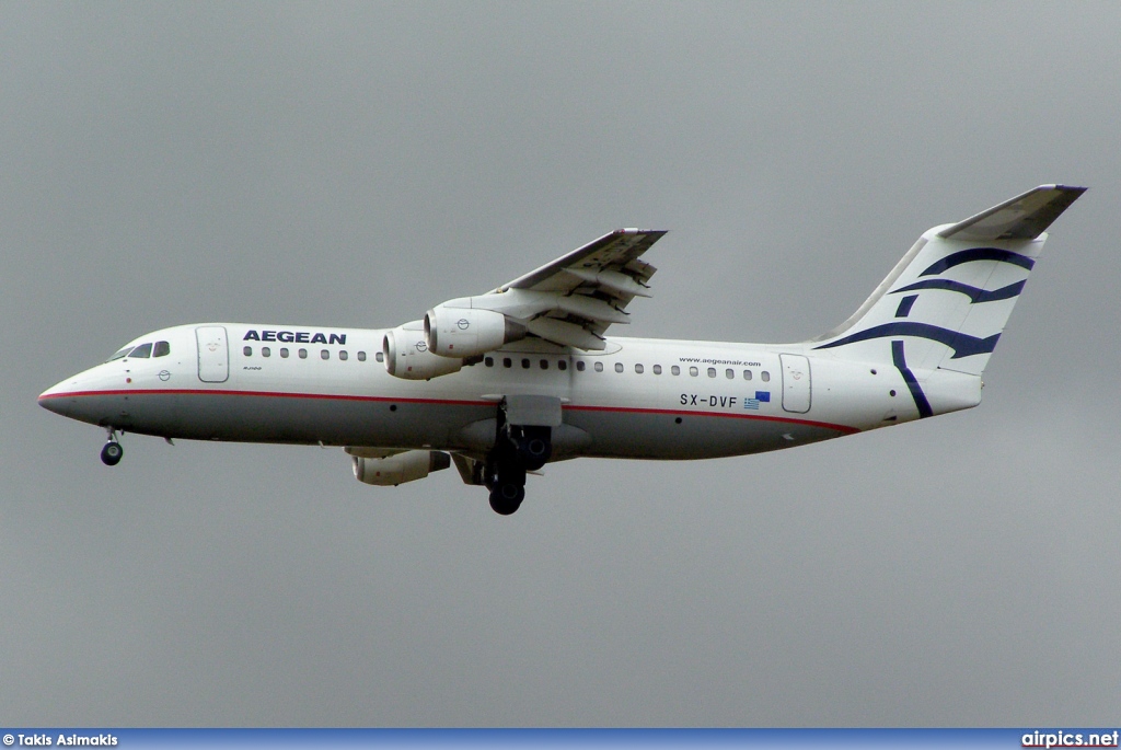 SX-DVF, British Aerospace Avro RJ100, Aegean Airlines