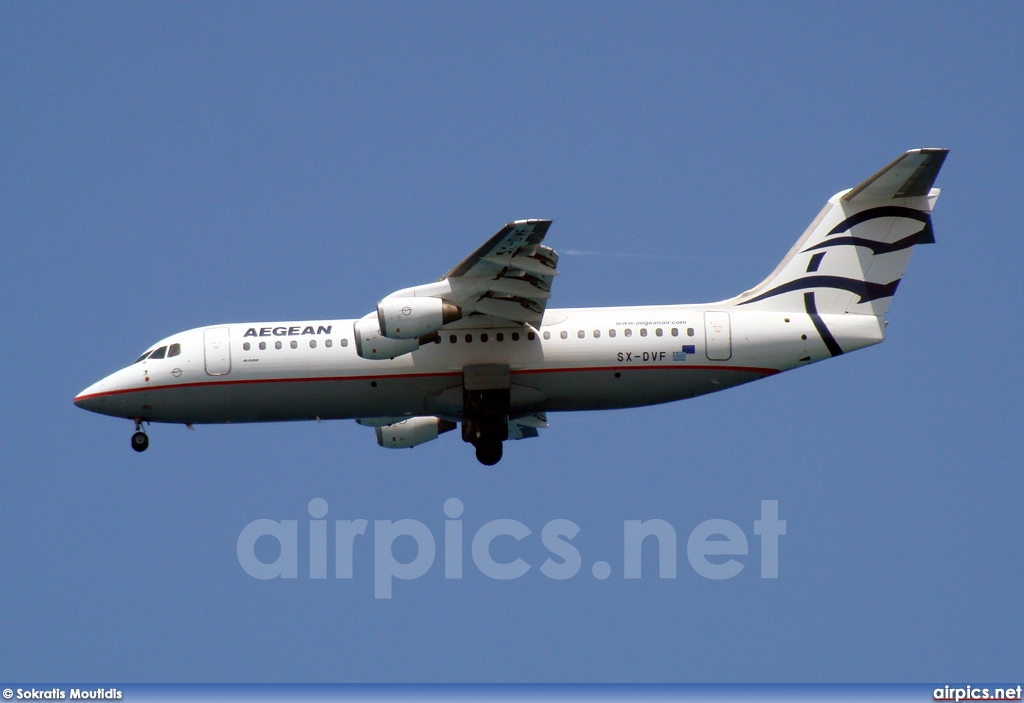 SX-DVF, British Aerospace Avro RJ100, Aegean Airlines