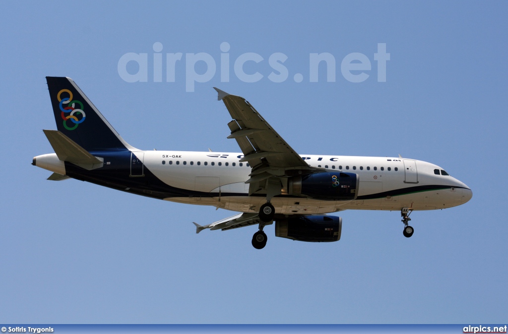 SX-OAK, Airbus A319-100, Olympic Air