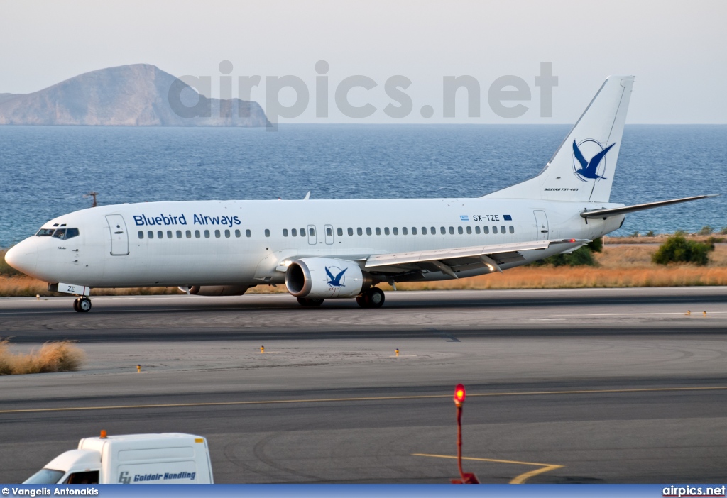 SX-TZE, Boeing 737-400, Blue Bird Aviation