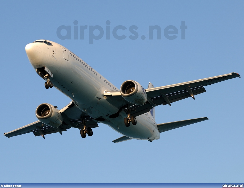 SX-TZE, Boeing 737-400, Blue Bird Aviation