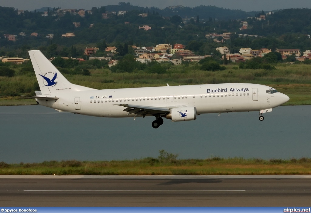 SX-TZE, Boeing 737-400, Blue Bird Aviation