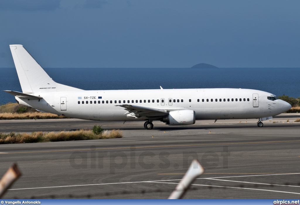 SX-TZE, Boeing 737-400, Blue Bird Aviation