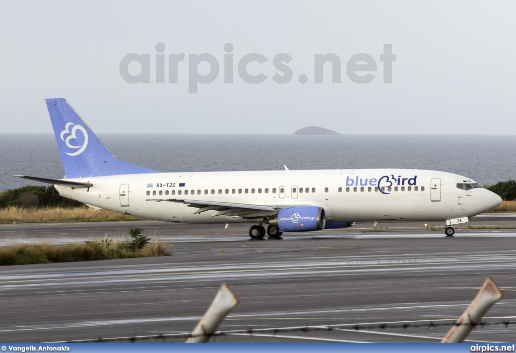 SX-TZE, Boeing 737-400, Blue Bird Aviation