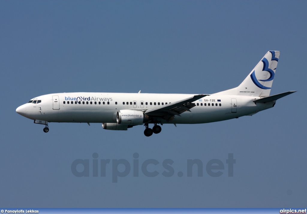 SX-TZE, Boeing 737-400, Blue Bird Aviation