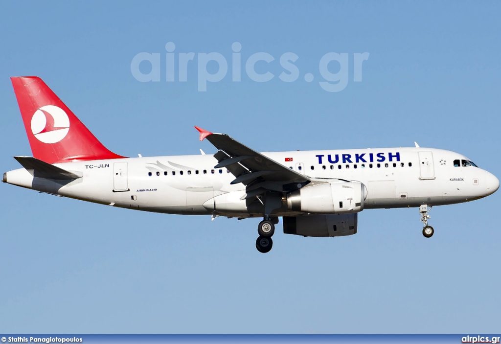 TC-JLN, Airbus A319-100, Turkish Airlines