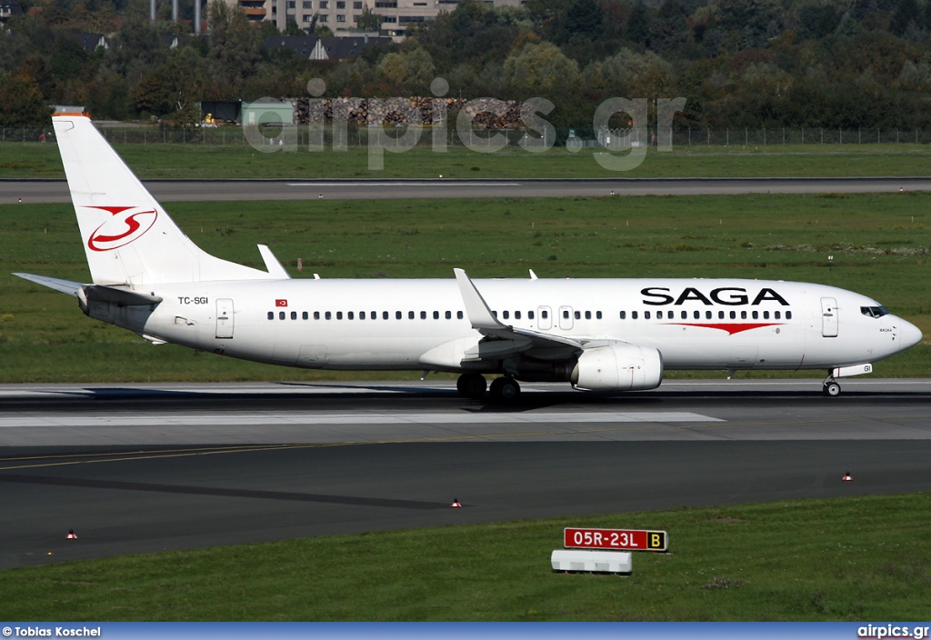 TC-SGI, Boeing 737-800, Saga Airlines