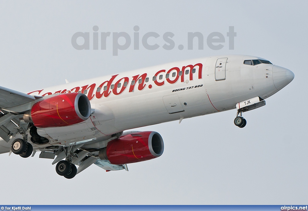 TC-TJK, Boeing 737-800, Corendon Airlines