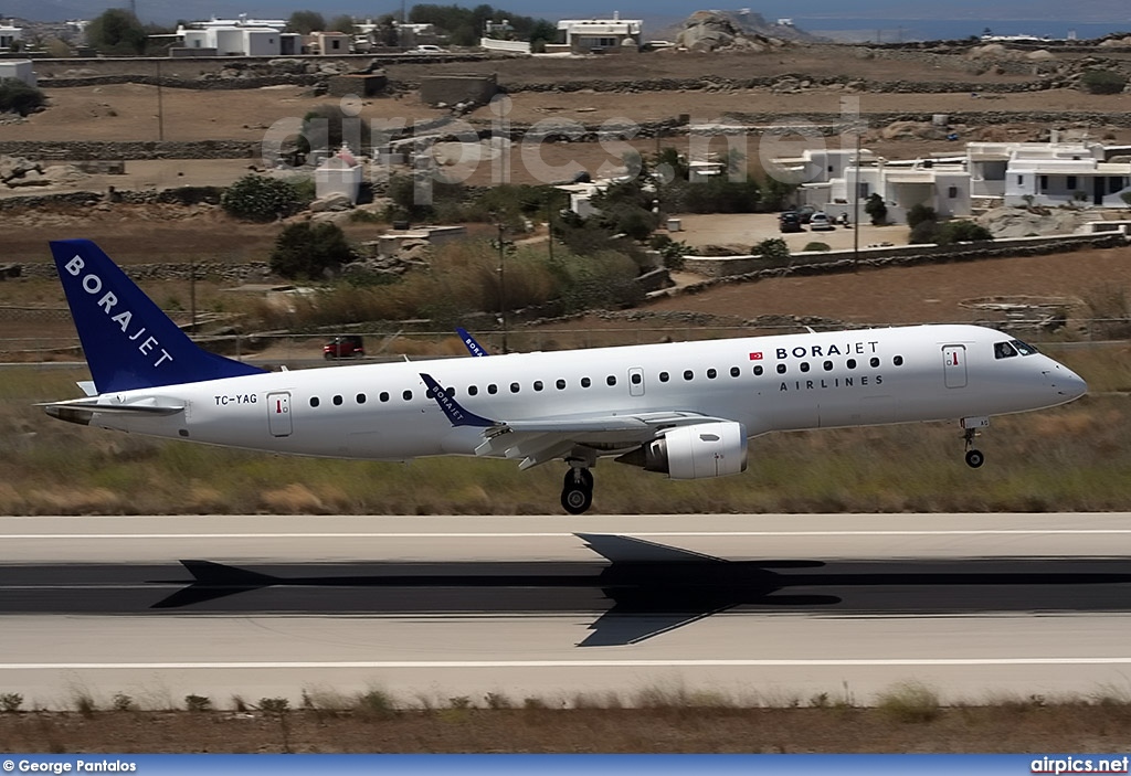 TC-YAG, Embraer ERJ 190-100LR (Embraer 190), Borajet