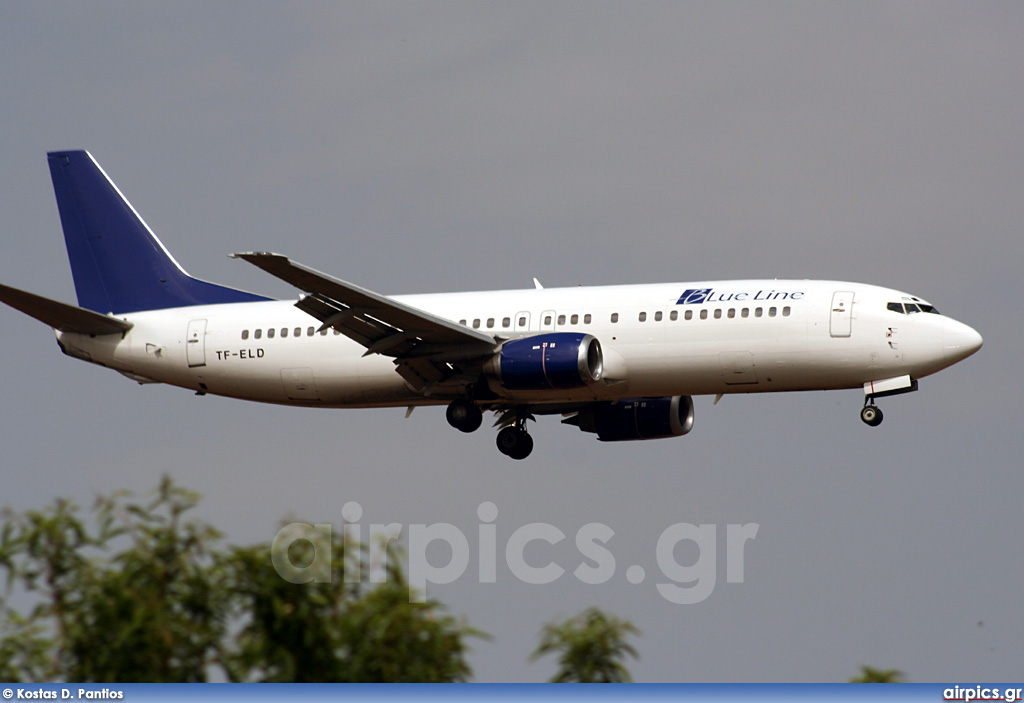 TF-ELD, Boeing 737-400, Blue Line