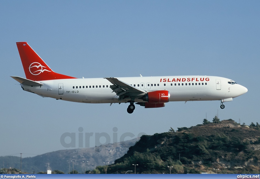 TF-ELD, Boeing 737-400, Islandsflug