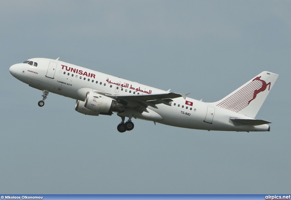 TS-IMO, Airbus A319-100, Tunis Air