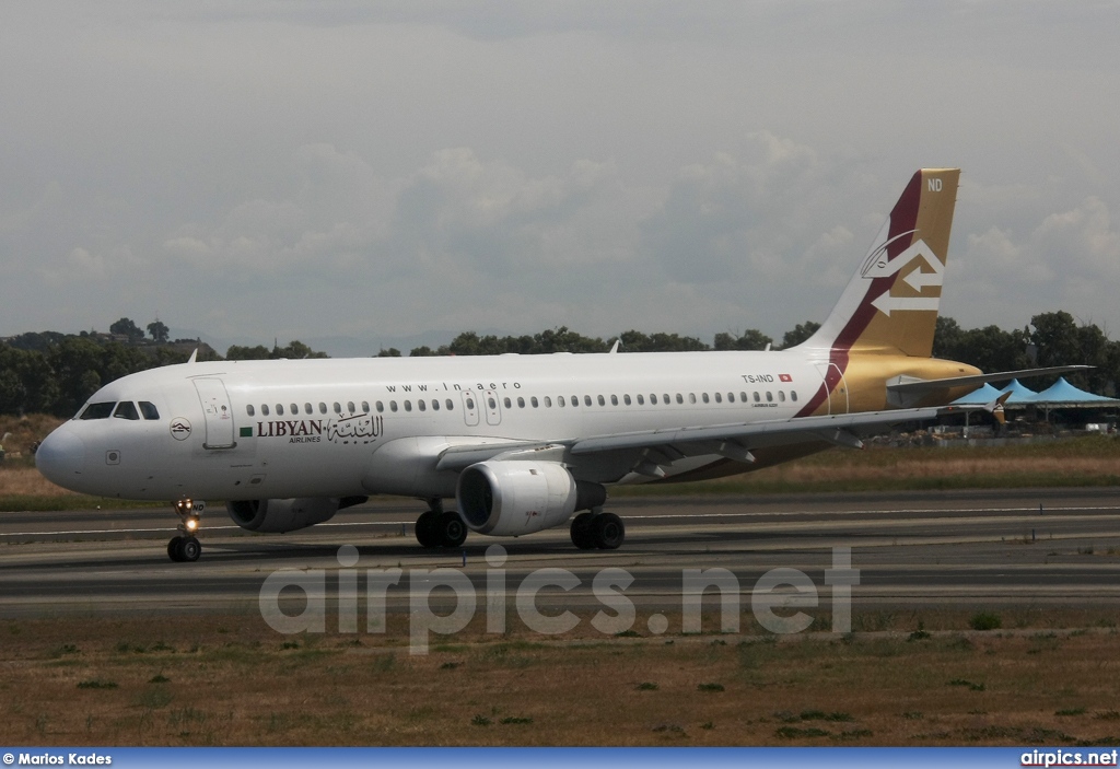 TS-IND, Airbus A320-200, Libyan Airlines