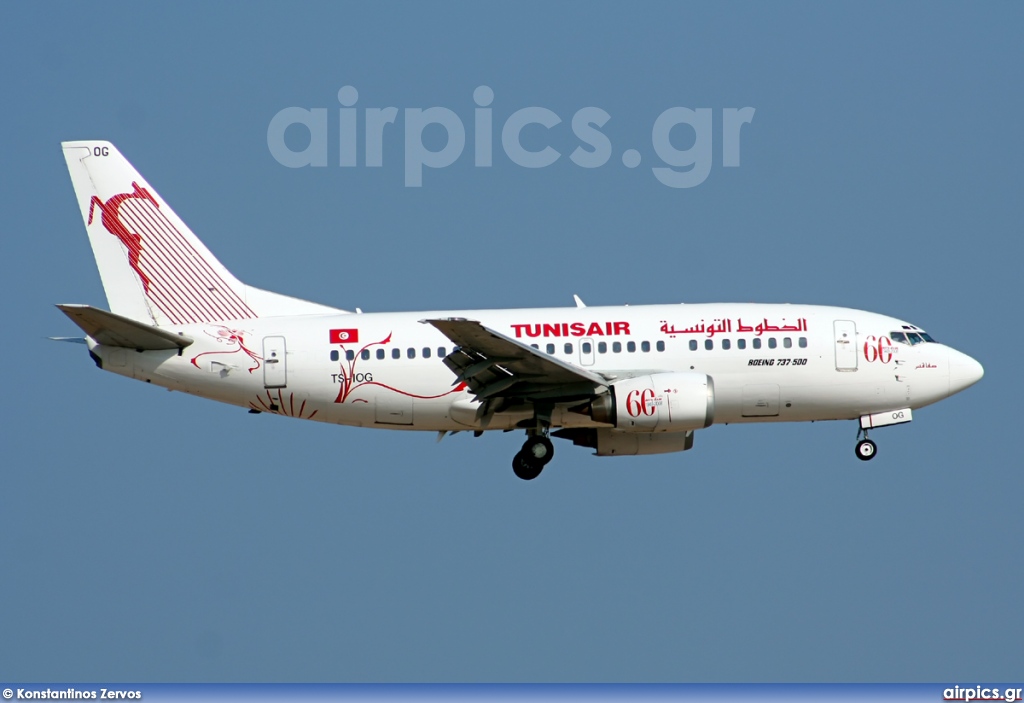 TS-IOG, Boeing 737-500, Tunis Air