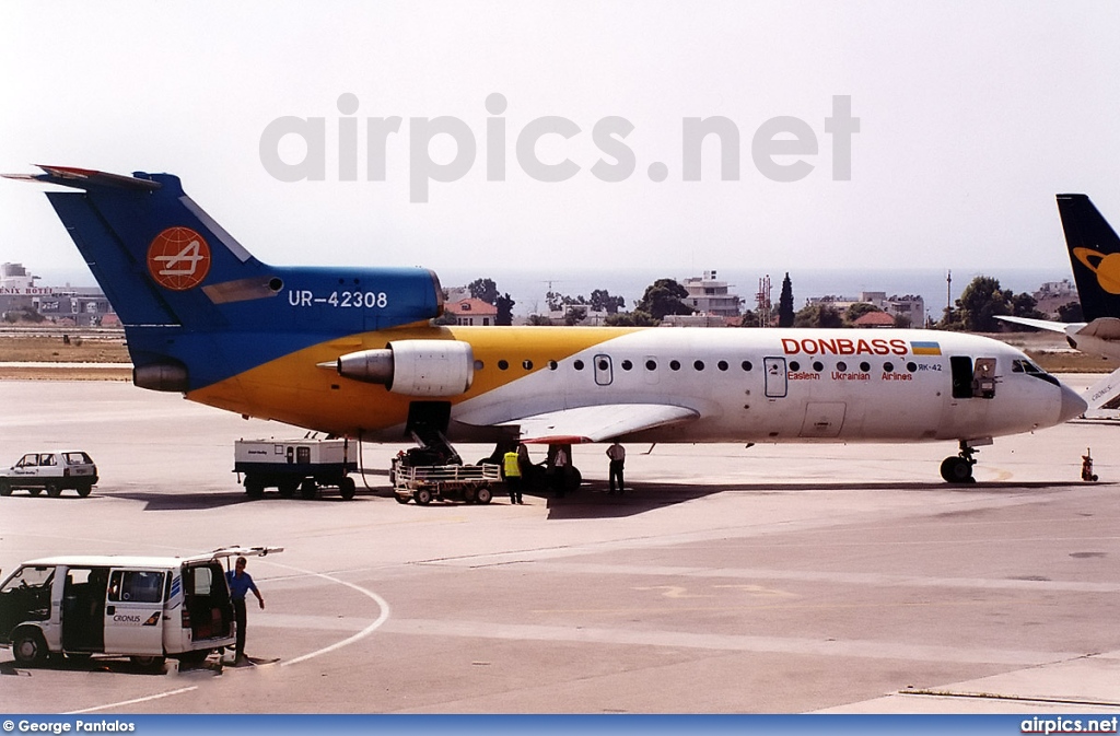 UR-42308, Yakovlev Yak-42, Donbass - Eastern Ukrainian Airlines