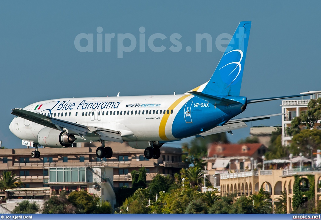 UR-GAX, Boeing 737-400, Blue Panorama