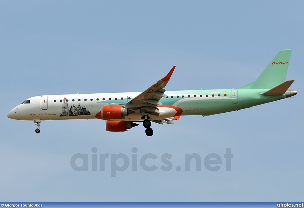 UR-WRG, Embraer ERJ 190-200IGW (Embraer 195), Wind Rose Aviation