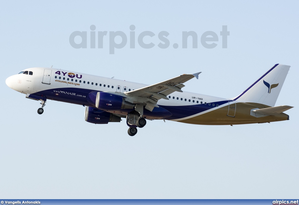UR-YAD, Airbus A320-200, 4YOU Airlines