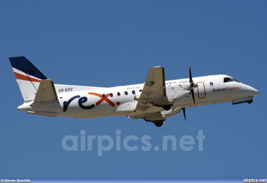 VH-KDV, Saab 340-B, Regional Express Airlines (REX)