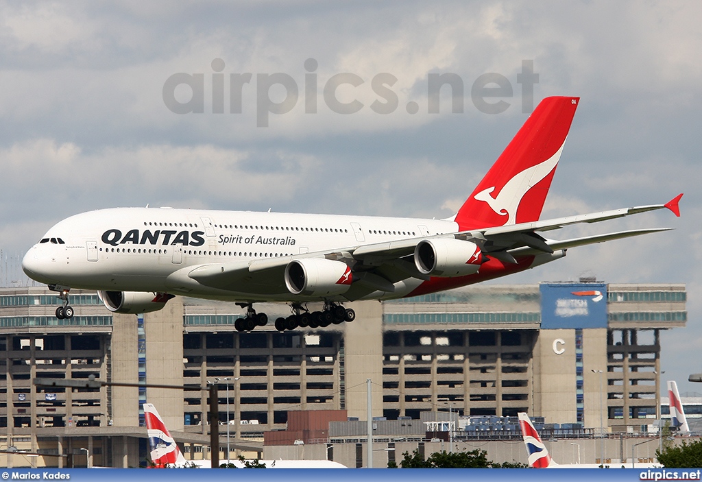 VH-OQA, Airbus A380-800, Qantas