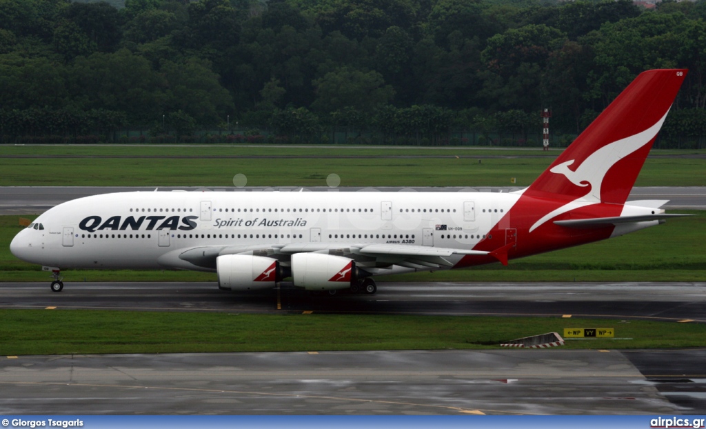 VH-OQB, Airbus A380-800, Qantas