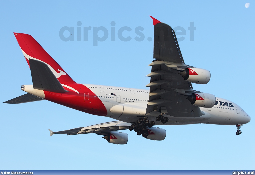 VH-OQC, Airbus A380-800, Qantas