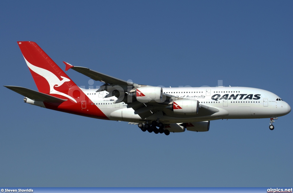 VH-OQD, Airbus A380-800, Qantas