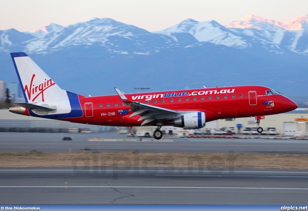 VH-ZHB, Embraer ERJ 170-100LR, Virgin Blue