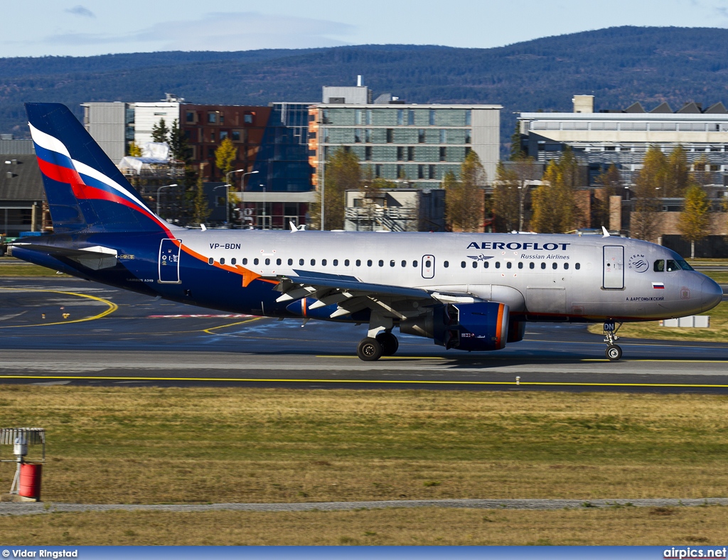 VP-BDN, Airbus A319-100, Aeroflot