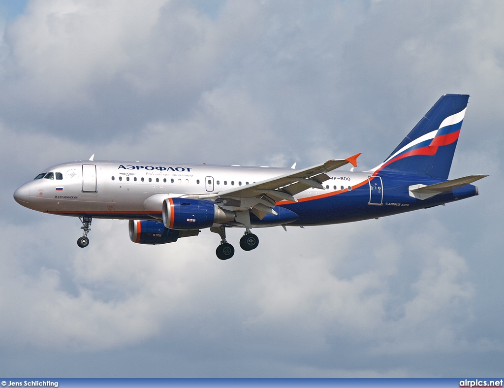 VP-BDO, Airbus A319-100, Aeroflot