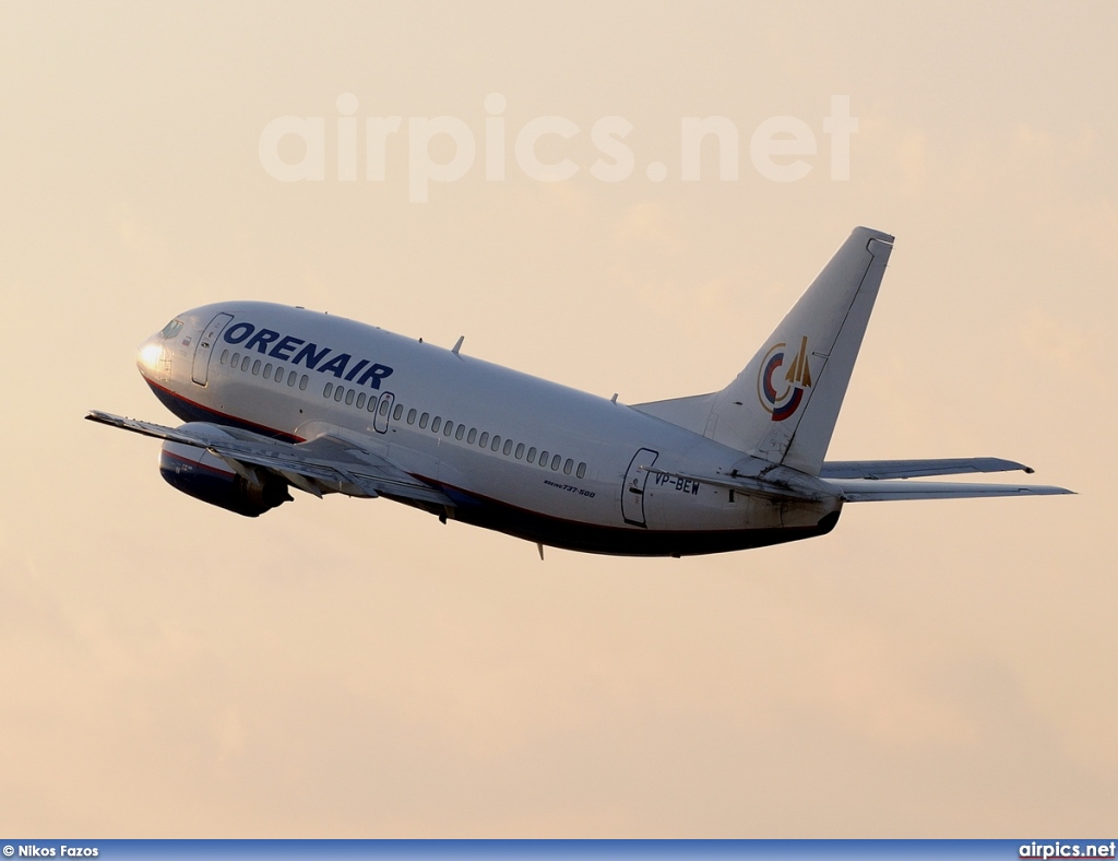 VP-BEW, Boeing 737-500, Orenair