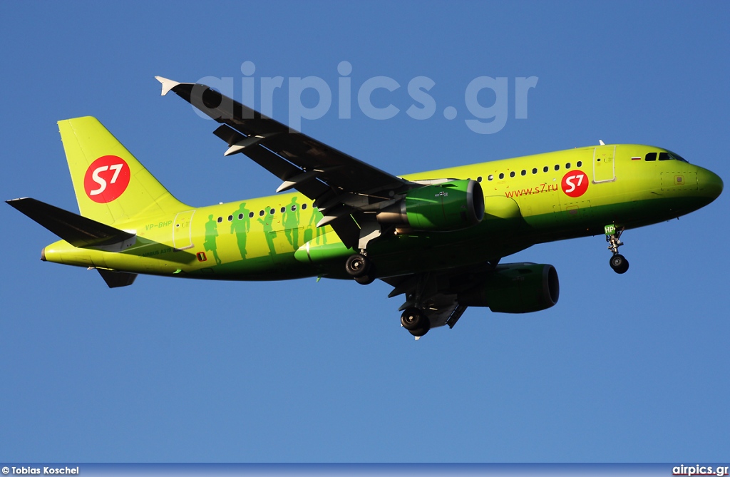 VP-BHP, Airbus A319-100, S7 Siberia Airlines