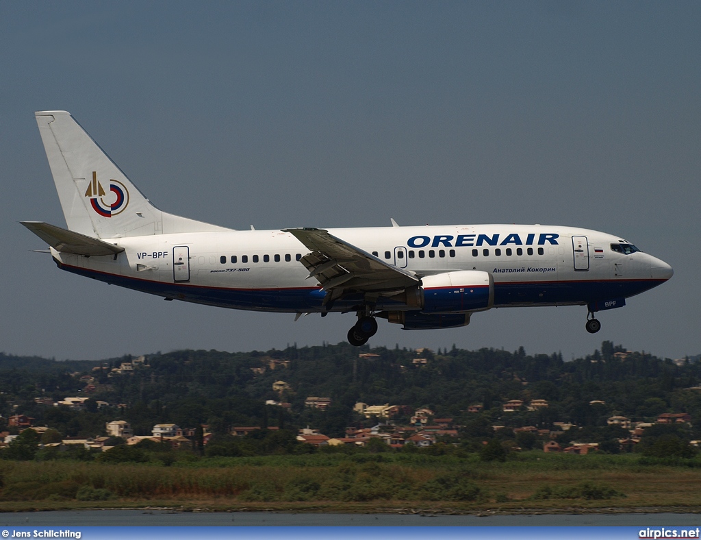 VP-BPF, Boeing 737-500, Orenair