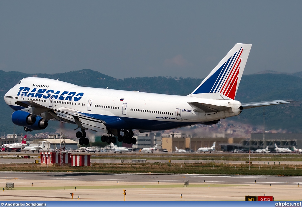 VP-BQE, Boeing 747-200B, Transaero