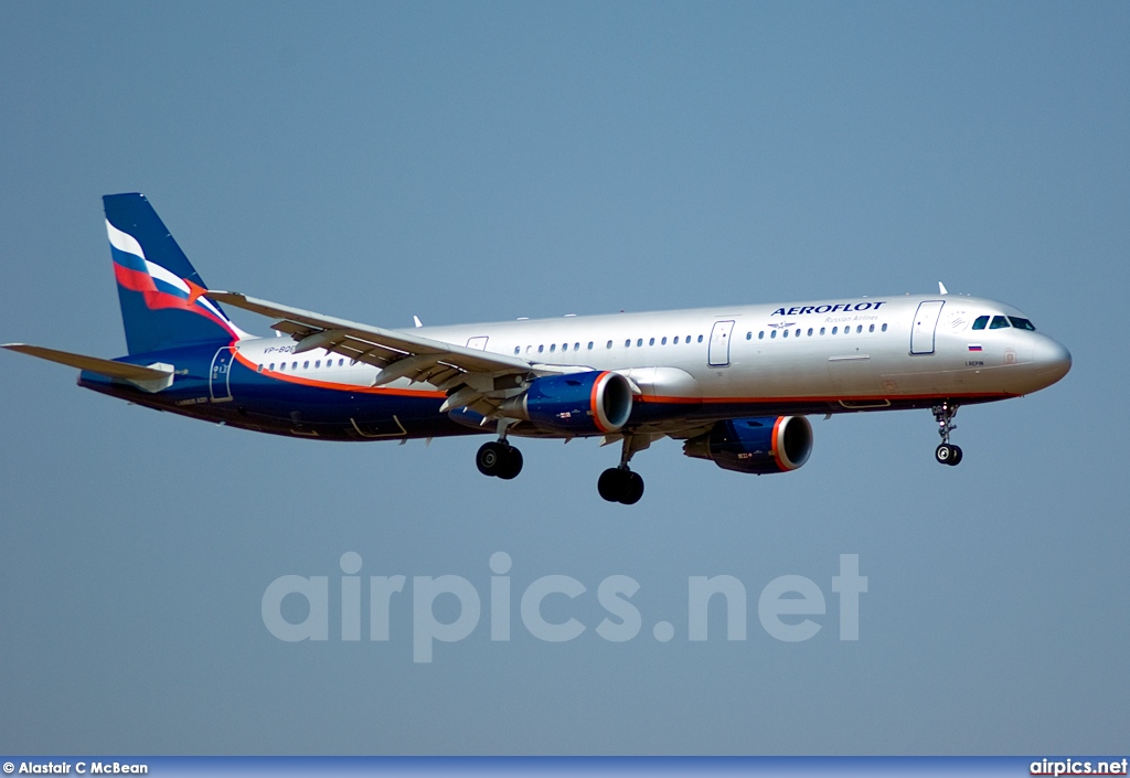 VP-BQR, Airbus A321-200, Aeroflot