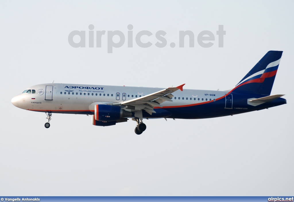 VP-BQW, Airbus A320-200, Aeroflot