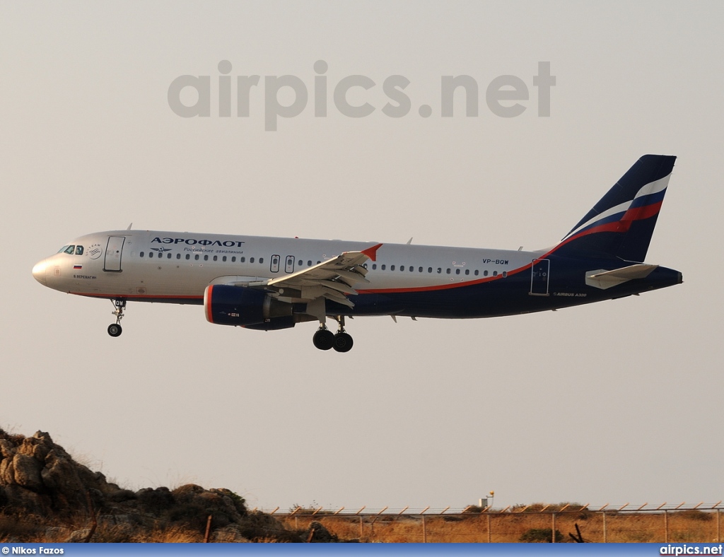 VP-BQW, Airbus A320-200, Aeroflot