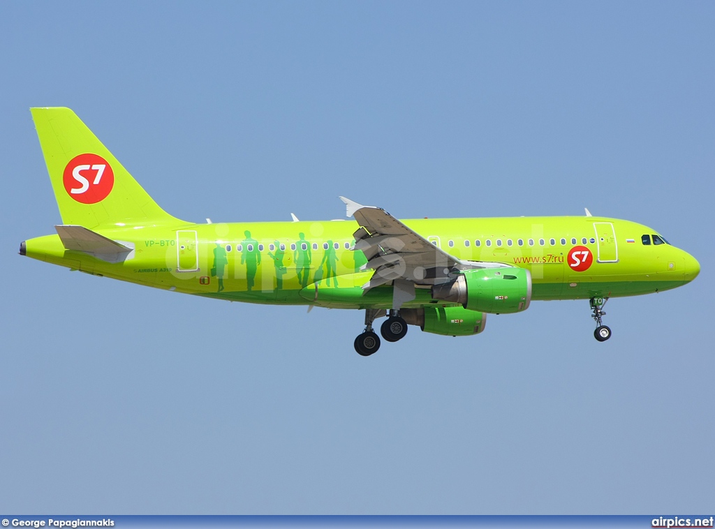 VP-BTO, Airbus A319-100, S7 Siberia Airlines