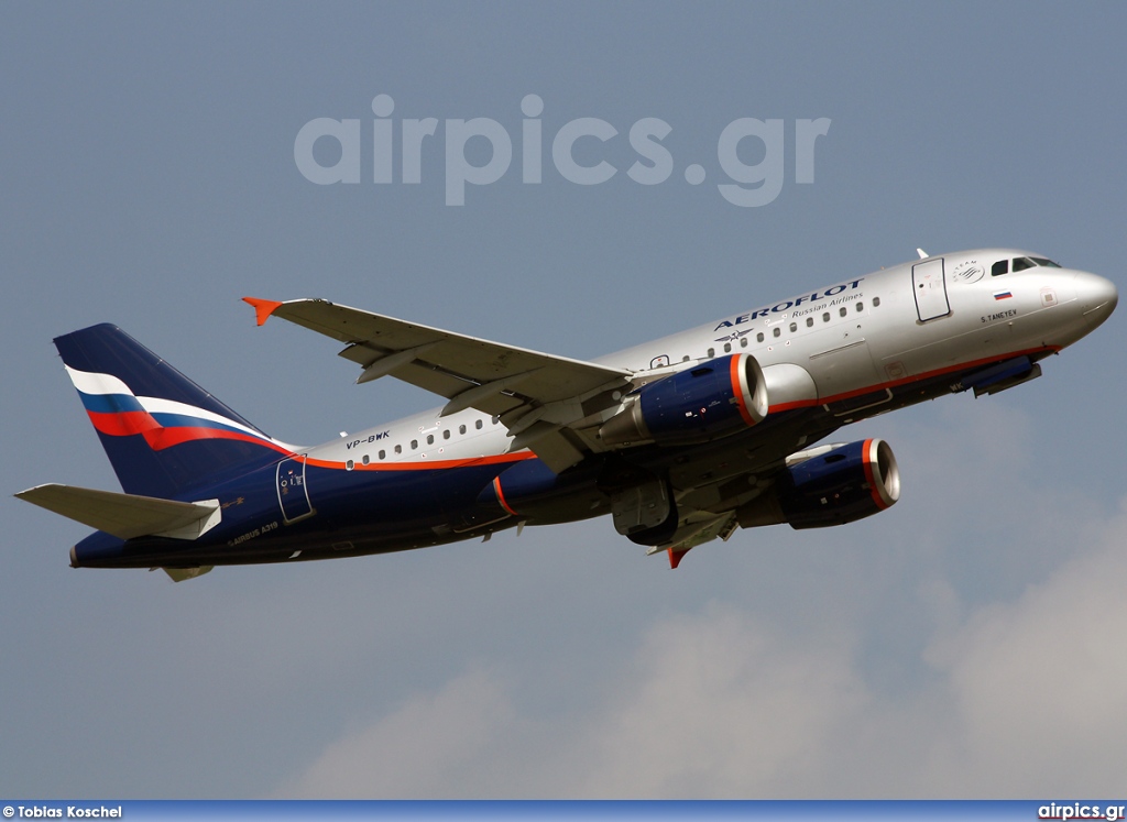 VP-BWK, Airbus A319-100, Aeroflot