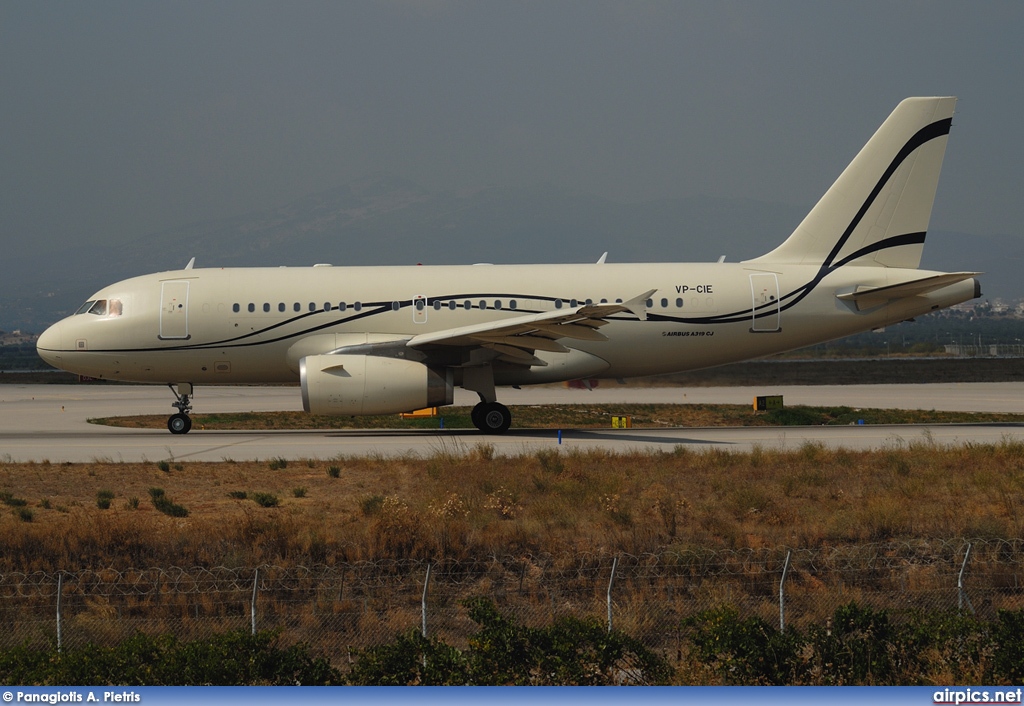 VP-CIE, Airbus A319-100CJ, Private