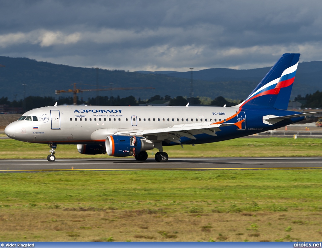 VQ-BBD, Airbus A319-100, Aeroflot